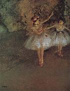 Edgar Degas Two dancer oil painting reproduction